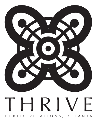 Thrive PR B/W logo